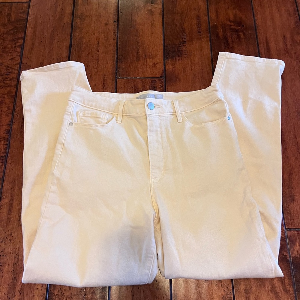 ATHLETA CREAM JEANS